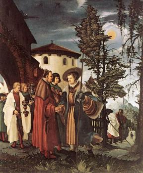Albrecht Altdorfer : The Departure of Saint Florian